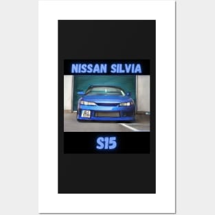 Nissan Silvia S15 - Cartoon Design Posters and Art